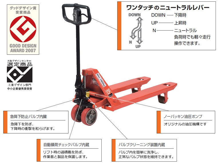パレットトラックの特徴