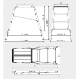 可搬式作業台の図面