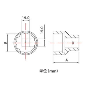 防爆ソケットの図面