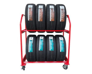 SUVタイヤ8本陳列ラック_ムービーラック SUV8型